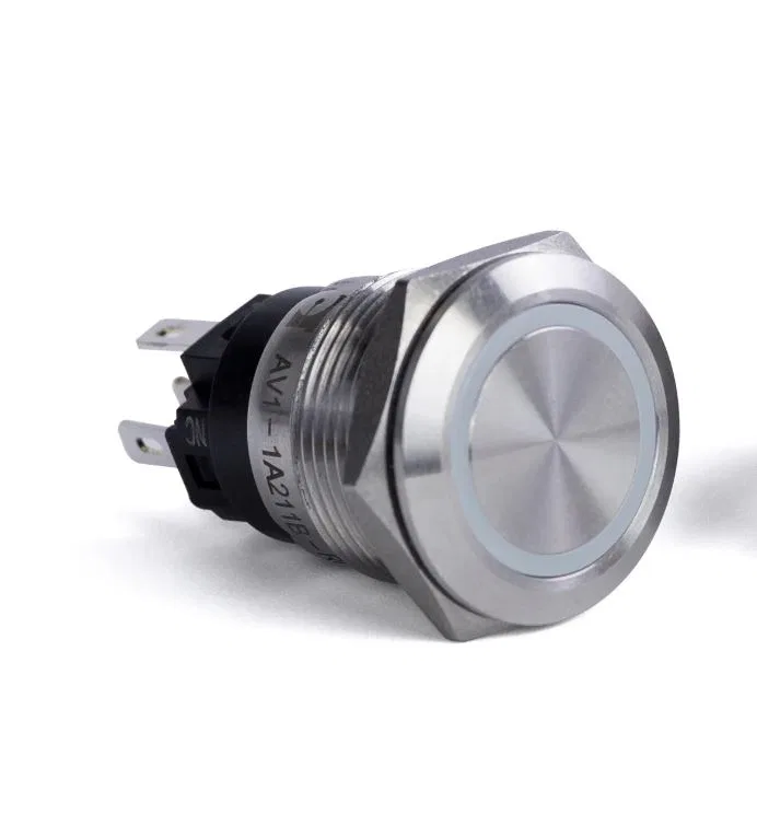 AV10030R – SIERRAMARINE Push Button Switch, Momentary On/ Off Switch 10 Amp 12 Volt DC Red Stainless Steel